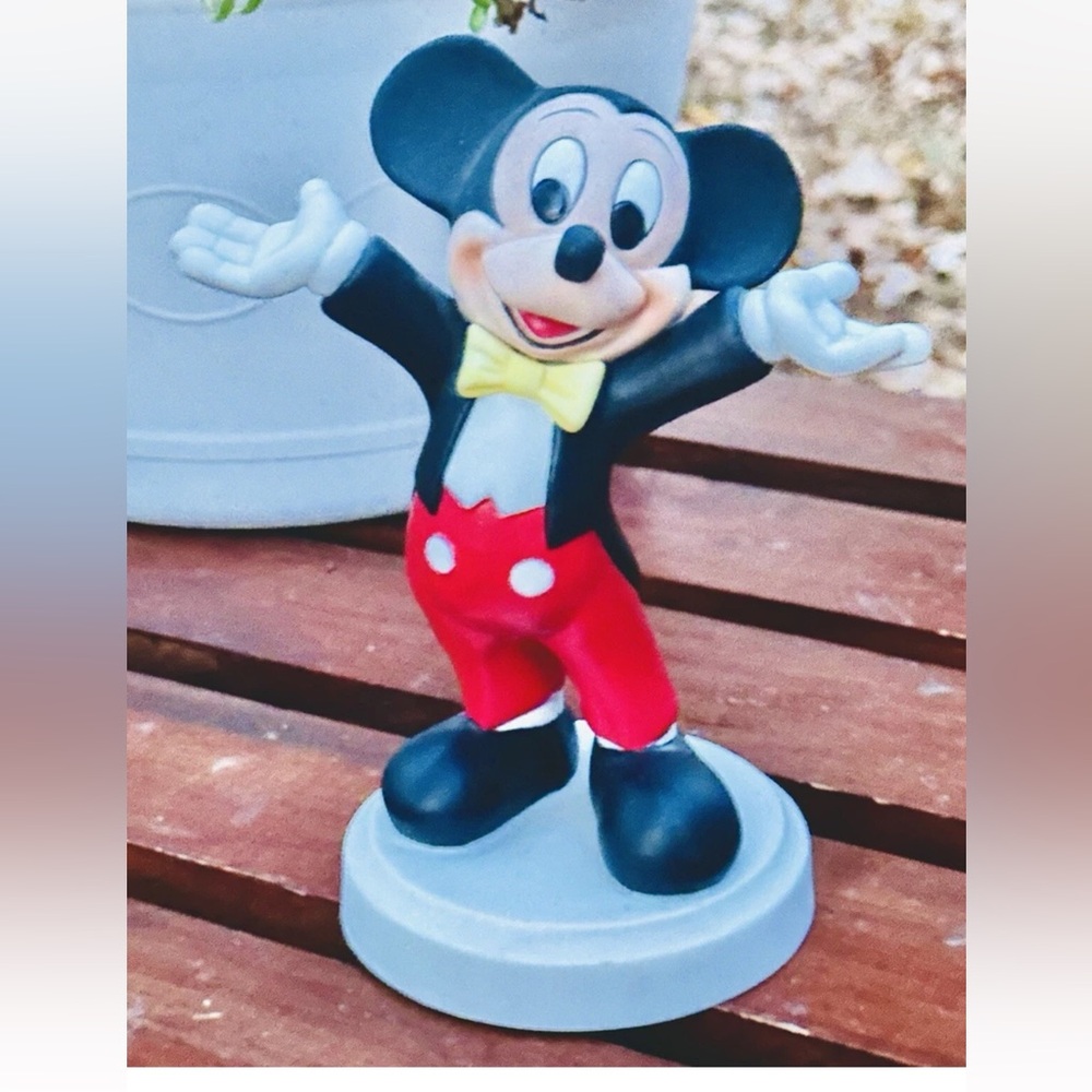 Vintage Mickey Mouse Collectible Figurine Made in Mexico 9” inches tall